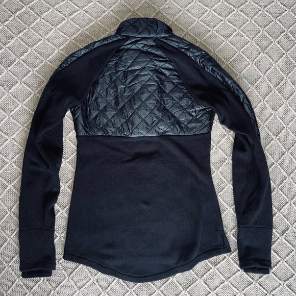 NWOT Athleta Running Jacket XXS Athletic Coat Black New Warm Soft Cozy - Picture 4 of 6